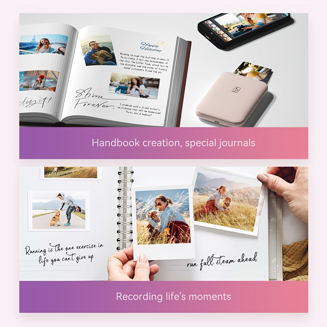 HPRT Mini Portable Photo Printer - PINK