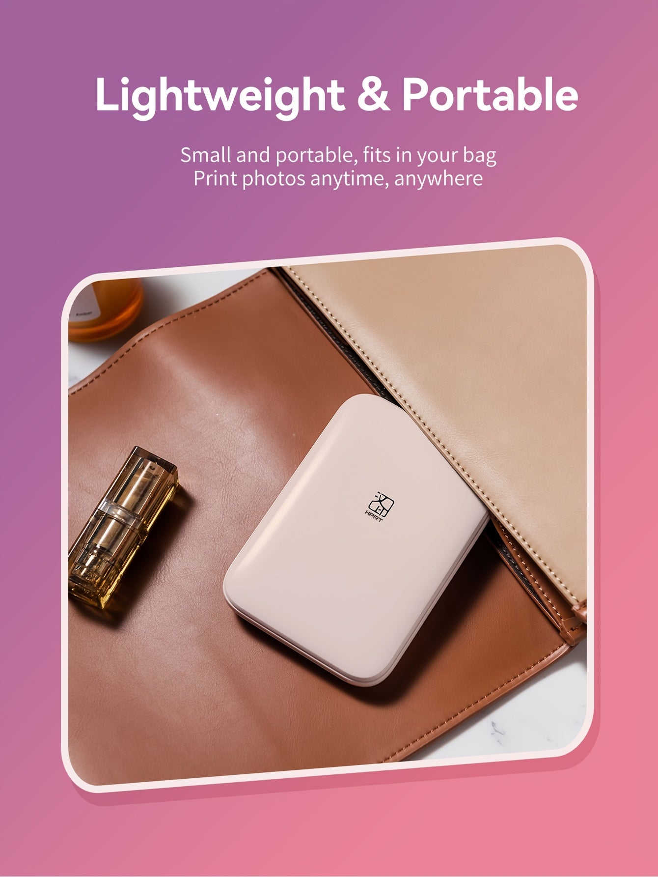 HPRT Mini Portable Photo Printer - PINK